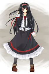  bad_id bad_pixiv_id black_hair female hairband highres long_hair niboss pixiv_fantasia pixiv_fantasia_5 ribbon solo 