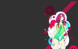  air_gear blue_eyes blue_panties camisole female gradient hair_ornament hairclip headphones headphones_around_neck long_hair no_pants non-web_source oogure_ito panties pink_hair ribbon smile solo standing sumeragi_kururu underwear 