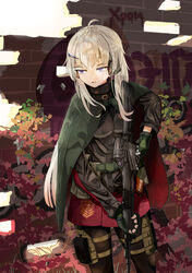  :o absurdres ak-74m ak74m_(girls&#039;_frontline) ammunition_pouch assault_rifle black_pantyhose blonde_hair breasts camouflage camouflage_cloak camouflage_gloves chrom_3201 cloak feet_out_of_frame female girls&#039;_frontline gloves green_cloak green_gloves gun hair_ornament headphones headset highres holding holding_gun holding_weapon holster jacket kalashnikov_rifle long_hair looking_away medium_breasts open_mouth pantyhose pouch purple_eyes red_skirt rifle russian_flag russian_text serious skirt snowflake_hair_ornament solo standing tactical_clothes weapon 