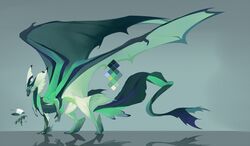  2019 4_toes ambiguous_gender claws color_swatch digital_media_(artwork) dragon feet feral green_body green_scales hi_res kassillea membrane_(anatomy) membranous_wings model_sheet mythological_creature mythological_scalie mythology scales scalie shaded soft_shading solo tail toes wings 