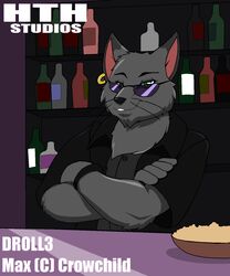  alcohol anthro avoid_posting bar beverage bottle container crowchild domestic_cat droll3 felid feline felis food hi_res hth_studios ladiesman male mammal solo 