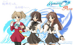  hizuki_ayaka ibuki_minamo imasaka_yue koshimizu_takayuki matsuo_yukihiro memories_off pantyhose school_uniform wallpaper 