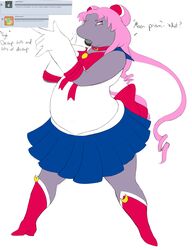  2016 absurd_res alternate_species annoyed anthro anthrofied armwear bottomwear clothing comment confusion cosplay digital_drawing_(artwork) digital_media_(artwork) english_text female generation_1_pokemon hair hi_res leggings legwear magical_girl_outfit mcnasty muk nintendo pink_eyes pink_hair pokemon pokemon_(species) sailor_moon_(series) simple_background skirt slightly_chubby solo tanya_(mcnasty) text white_background 