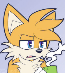  angry anthro canid canine fox fur grumpy male mammal max_ice orange_body orange_fur pdaisyff1 sega solo sonic_the_hedgehog_(series) tails waking_up white_body white_fur 