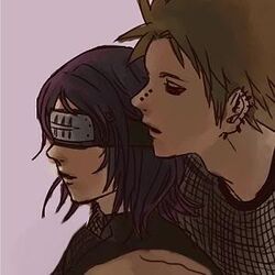  artist_request blindfold couple headband konan lowres naruto naruto_shippuuden pain_(naruto) pein 