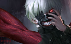  cangkong kaneki_ken red_eyes tokyo_ghoul white_hair 