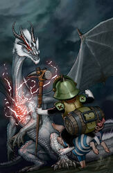  artist_request capcom deviantart felyne horn monster monster_hunter no_humans pig poogie tagme tail white_fatalis wings 