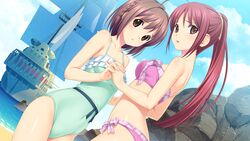  2girls game_cg kitami_minamo koigakubo_chihaya koutaro swimsuit tagme tropical_vacation 