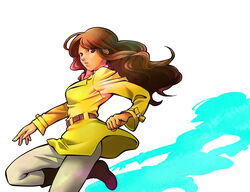  belt bow brown_hair level-5 professor_layton remi_altava solo 