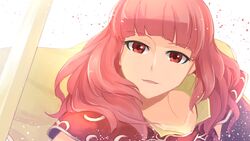  armor celica_(fire_emblem) celica_(warrior_princess)_(fire_emblem) commentary_request female fire_emblem fire_emblem_echoes:_shadows_of_valentia fire_emblem_gaiden fire_emblem_heroes highres long_hair nakabayashi_zun parted_lips red_eyes red_hair shoulder_armor simple_background solo sword weapon white_background 