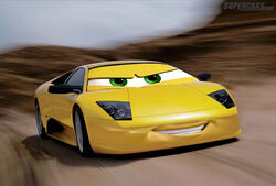  ambiguous_gender car car_mirror cars_(disney) day desert determination determined disney green_eyes grin headlights lamborghini lamborghini_murcielago living_car living_machine living_vehicle machine motion_blur noseless not_furry not_furry_focus outside paint photo_background photography_(artwork) photoshop pixar sky smile smirk solo sports_car supercar third-party_edit unknown_artist vehicle watermark wheel windshield windshield_eyes yellow_body yellow_paint 