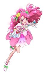  :d artist_request bare_legs blush bow choker cure_grace dress earrings female flower footwear_bow full_body gloves green_bow hair_bun hair_flower hair_ornament hanadera_nodoka healin&#039;_good_precure healing_animal healing_wand heart_wand holding holding_wand jewelry long_hair looking_at_viewer magical_girl official_art open_mouth pink_choker pink_dress pink_eyes pink_hair precure puffy_sleeves rabirin_(precure) shoes single_hair_bun smile solo transparent_background wand white_footwear white_gloves 