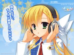  headphones kanemoto_akari kobuichi noble_works wallpaper yuzu-soft 