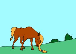  2d_animation 83exor animated arthropod ass ass_up bee bee_sting beehive equid equine female fence feral group horse hymenopteran insects mammal pain plant raised_tail short_playtime shrub solo_focus stuck swarm tail tree 