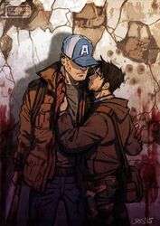  2boys alternate_facial_hair bad_id bad_tumblr_id bag bara baseball_bat baseball_cap beard black_hair blonde_hair blood blood_on_weapon blood_stain commentary couple cris_art denim english_commentary expressionless facial_hair feet_out_of_frame hand_on_another&#039;s_arm hand_on_another&#039;s_chest hat hat_over_eyes holding holding_baseball_bat hulkling jeans layered_shirt long_sideburns male_focus marvel multiple_boys mustache_stubble pants pectorals short_hair shoulder_bag sideburns sideburns_stubble sparse_stubble standing stubble thick_eyebrows toned toned_male weapon wiccan worried yaoi 