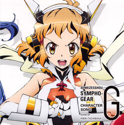  disc_cover headphones senki_zesshou_symphogear tachibana_hibiki tagme 