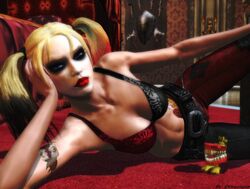  3d batman:_arkham_city batman_(series) dc ethaclane female female_only harley_quinn harley_quinn_(arkham) harley_quinn_(arkham_city) human solo tagme 