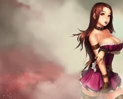  1girls breasts brown_hair caitlyn_kiramman league_of_legends low_res lowres riot_games solo 