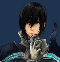  1boy black_hair cid_raines commentary_request final_fantasy final_fantasy_xiii gloves male_focus namagusuku solo 