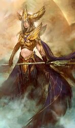  armor concept_art dwayna fantasy female guild_wars_(series) guild_wars_1 official_art solo 