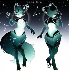  anthro big_tail black_body black_fur canid canine capricornus_(constellation) constellation constellation_markings cosmic_background cosmic_being cosmic_fur cosmic_hair diana_(mavis_delcat) ethereal_hair female fingerpads fluffy fluffy_tail fox fur gemini_(constellation) gesture green_body green_eyes green_fur hi_res inner_ear_fluff leo_(constellation) looking_at_viewer mammal metalkrot model_sheet multicolored_body multicolored_fur orb pawpads scorpius_(constellation) solo space star tail taurus_(constellation) tuft waving white_body white_fur white_pawpads 