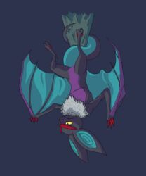  2022 5:6 absurd_res ambiguous_gender black_eyes blue_background claws digital_media_(artwork) dragon european_mythology fangs female_(lore) feral fur generation_6_pokemon grey_body grey_fur hair hanging_by_tail hanging_upside_down hi_res horn multicolored_body multicolored_ears mythological_creature mythological_scalie mythology nintendo noivern open_mouth pokemon pokemon_(species) presenting pupils red_claws scalie simple_background smile solo steel_snake story story_in_description tail teeth upside-down western_dragon white_pupils wings wyvern yellow_sclera 