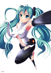  :o ahoge aqua_eyes aqua_hair armpits barefoot breasts center_opening commentary_request covered_nipples expressionless female foreshortening hatsune_miku hatsune_miku_(append) highres large_breasts long_hair looking_at_viewer navel number10_(hagakure) parted_lips photoshop_(medium) reaching reaching_towards_viewer selfie simple_background solo thighhighs twintails underboob very_long_hair vocaloid vocaloid_append white_background 