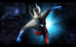  1boy commentary_request dai-kaijuu_battle_ultra_ginga_densetsu_the_movie flying highres male_focus matchin photoshop_(medium) solo space ultra_series ultraman_zero 