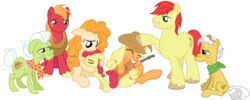  2017 absurd_res alpha_channel amarthgul apple_bloom_(mlp) applejack_(mlp) big_macintosh_(mlp) bright_mac_(mlp) brother_(lore) clothing cutie_mark earth_pony equid equine eyebrows eyelashes family father_(lore) female feral freckles friendship_is_magic grand_pear_(mlp) granny_smith_(mlp) group hair hasbro hat headgear headwear hi_res horse male mammal mother_(lore) my_little_pony parent_(lore) pear_butter_(mlp) pony sibling_(lore) simple_background son_(lore) transparent_background young 