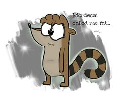  anthro black_eyes brown_body brown_fur cartoon_network english_text frown fur kippykat male mammal procyonid raccoon regular_show rigby_(regular_show) sad simple_background solo text white_background 