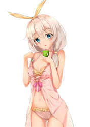  :o babydoll bare_shoulders blue_eyes bra breasts chinese_commentary cleavage collarbone commentary cowboy_shot cup female frilled_panties frills grey_hair hair_between_eyes hair_ribbon hair_tie head_tilt highres holding holding_cup honkai_(series) honkai_impact_3rd long_hair looking_at_viewer mismatched_underwear navel open_mouth panties pink_panties pink_ribbon ribbon skysuy_(2267420264) small_breasts solo stomach striped_clothes striped_panties teabag theresa_apocalypse underwear underwear_only vertical-striped_clothes vertical-striped_panties white_background yellow_bra yellow_ribbon 