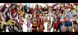  6+girls amano_nene_(digimon_xros_wars) angewomon broken_heart_print cho-hakkaimon commentary_request cutemon digimon digimon_(creature) digimon_adventure digimon_adventure_02 digimon_frontier digimon_savers digimon_tamers digimon_xros_wars digimon_xros_wars:_toki_wo_kakeru_shounen_hunter-tachi fujieda_yoshino garudamon glasses gloves hat helmet inoue_miyako letterboxed lilamon lilimon long_hair makino_ruki mask multiple_girls orimoto_izumi photoshop_(medium) purple_eyes purple_hair red_eyes short_hair shutumon silphymon smile sparrowmon suzaki_airu tachikawa_mimi takenouchi_sora taomon twintails winni yagami_hikari 