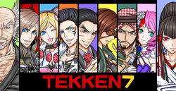  4girls 5boys alisa_boskonovich claudio_serafino emise katarina_alves lars_alexandersson lucky_chloe mishima_heihachi mishima_kazumi mishima_kazuya multiple_boys multiple_girls shaheen tekken tekken_7 