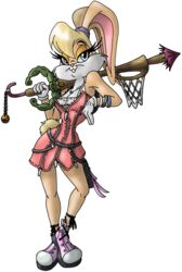  alpha_channel anthro ball basketball_(ball) basketball_hoop biped blonde_hair blue_eyes clothing cosplay crossover dachimotsu disney dress female footwear hair hi_res holding_object holding_weapon kairi_(kingdom_hearts) keyblade kingdom_hearts lagomorph leporid lola_bunny looney_tunes mammal melee_weapon net rabbit shoes simple_background solo space_jam square_enix transparent_background warner_brothers weapon 