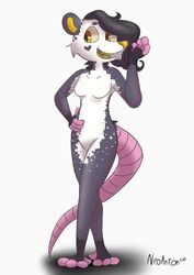  american_opossum anthro breasts dumie featureless_breasts featureless_crotch female full-length_portrait hi_res mammal marsupial neoanton_(artist) portrait solo 