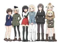  507th_joint_fighter_wing 6+girls anabuki_tomoko black_eyes black_footwear black_hair black_headwear black_jacket black_legwear black_neckerchief black_ribbon black_shirt blonde_hair blouse blue_eyes blue_jacket blue_sailor_collar blue_shirt blunt_bangs blush bob_cut book boots brown_eyes brown_footwear brown_hair brown_headwear brown_jacket closed_mouth commentary_request elizabeth_f._beurling elma_leivonen frown garrison_cap giuseppina_ciuinni glasses green_eyes green_jacket hair_ribbon hakama hakama_short_skirt hakama_skirt hand_on_own_hip hands_in_pockets hands_on_another&#039;s_shoulders hat holding holding_book hug hug_from_behind interlocked_fingers jacket japanese_clothes kaneko_(novram58) katharine_ohare layered_sleeves light_smile long_hair long_sleeves looking_at_viewer medium_hair military military_hat military_uniform miniskirt multiple_girls neckerchief no_pants no_socks open_mouth own_hands_together pantyhose red_skirt ribbon round_eyewear sailor_collar sakomizu_haruka sandals shadow shirt shoes short_hair short_over_long_sleeves short_sleeves simple_background skirt smile standing straight_hair strike_witches:_suomus_misfits_squadron sweatdrop tan tearing_up thighhighs uniform ursula_hartmann v_arms white_background white_footwear white_hair white_legwear white_shirt world_witches_series zipper 