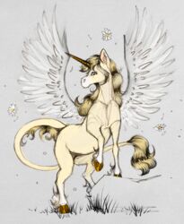  adora_(marsminer) equid equine female feral hi_res horn mammal marsminer mythological_creature mythological_equine mythology pegasus solo unicorn wings 