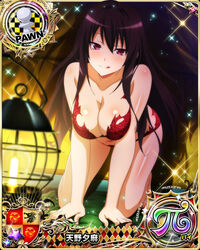  :q all_fours barefoot black_hair bra breasts card_(medium) character_name chess_piece cleavage female high_school_dxd high_school_dxd_hero high_school_dxd_pi large_breasts lingerie long_hair looking_at_viewer naughty_face navel official_art panties pawn_(chess) pink_eyes raynare red_bra red_panties solo tongue tongue_out torn_clothes trading_card underwear underwear_only 