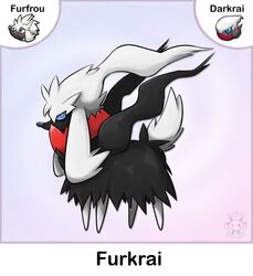  absurd_res ambiguous_gender canid canine darkrai fakemon feral furfrou fusion generation_4_pokemon generation_6_pokemon group hi_res legendary_pokemon mammal natural_furfrou nintendo pokemon pokemon_(species) pokemon_fusion reference_image simple_background solo_focus twime777 white_background 