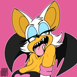  1:1 absurd_res anthro female hi_res juicyghost mammal rouge_the_bat sega simple_background solo sonic_the_hedgehog_(series) 