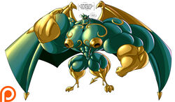  anthro dragmon galio galio_(lol) gargoyle hi_res league_of_legends male muscular nipples old_galio pecs riot_games scalie small_waist tencent wasp_waist 