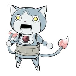  bad_id bad_pixiv_id feline multiple_tails no_humans non-humanoid_robot notched_ear open_mouth rivets robonyan robot robot_animal robot_cat simple_background tail toyo_(toyoyomi) two_tails white_background yellow_eyes youkai_(youkai_watch) youkai_watch 