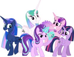  2015 = absurd_res adopted_(lore) alicorn alpha_channel aunt_(lore) aunt_and_niece_(lore) blue_hair cutie_mark equid equine feathered_wings feathers female feral friendship_is_magic fur glowing group hair hasbro hi_res horn magic mammal multicolored_hair my_little_pony mythological_creature mythological_equine mythology niece_(lore) princess_cadance_(mlp) princess_celestia_(mlp) princess_luna_(mlp) purple_body purple_fur purple_hair sibling_(lore) simple_background sister_(lore) sisters_(lore) sparkles starlight_glimmer_(mlp) theshadowstone transparent_background twilight_sparkle_(mlp) two_tone_hair unicorn wings 