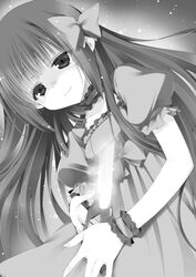  monochrome restia_ashdoll seirei_tsukai_no_blade_dance stabbed sword 