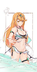  bikini hikari_(xenoblade_2) q-pra swimsuits xenoblade xenoblade_chronicles_2 