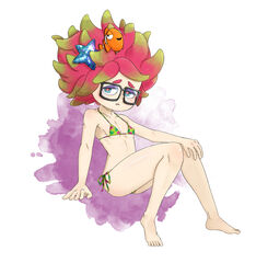  ambiguous_gender animal_humanoid annie_(splatoon) anthozoan anthozoan_humanoid bikini breasts clothed clothing clownfish cnidarian cnidarian_humanoid digital_media_(artwork) duo eyewear female feral fish glasses humanoid larger_female marine marine_humanoid moe_(splatoon) nintendo pomacentrid roxy_prog sea_anemone_humanoid shaded size_difference small_breasts smaller_ambiguous splatoon swimwear 