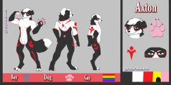  absurd_res anthro axton border_collie canid canine canis collie domestic_dog herding_dog hi_res male mammal model_sheet muscular pastoral_dog sheepdog solo 