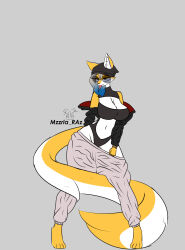  absurd_res anthro ass beanie big_breasts blue_eyes bottomwear breasts candy canid canine clothed clothing dessert digital_media_(artwork) eyewear female food fox fur glasses grey_hair hair hat headgear headwear hi_res hoodie huge_breasts jacket licking licking_candy lixian_azernia lollipop looking_at_viewer mammal mzzrlaraz narrowed_eyes oversized_bottomwear oversized_clothing oversized_pants pants round_glasses simple_background smile solo tail tongue tongue_out topwear white_body white_fur yellow_body yellow_fur 