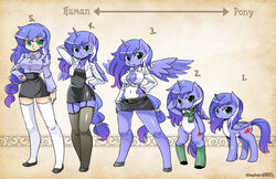  alicorn animal_ears arrow_(symbol) artist_name big_hair breasts cleavage commentary commission creature_and_personification cutie_mark english_commentary english_text feathered_wings female furrification furry furry_female garter_straps goggles green_eyes hand_on_own_hip highres hooves horns horse_ears horse_girl horse_legs horse_tail jacket large_breasts long_hair looking_at_viewer low-tied_long_hair miniskirt multicolored_hair my_little_pony my_little_pony:_friendship_is_magic navel original parted_lips pegasus personification photoshop_(medium) pigeon-toed pony_(animal) purple_hair scarf shepherd0821 shirt single_horn skirt smile standing star_fox tail thighhighs tied_shirt two-tone_hair unicorn unicorn_girl very_long_hair white_legwear wings zettai_ryouiki 