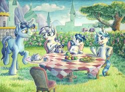  apple canterlot equid equine fancypants_(mlp) female feral fleur_de_lis_(mlp) food friendship_is_magic fruit group hasbro horn mammal my_little_pony mythological_creature mythological_equine mythology night_light_(mlp) plant princess_cadance_(mlp) shining_armor_(mlp) teapot the-wizard-of-art twilight_sparkle_(mlp) twilight_velvet_(mlp) unicorn young 